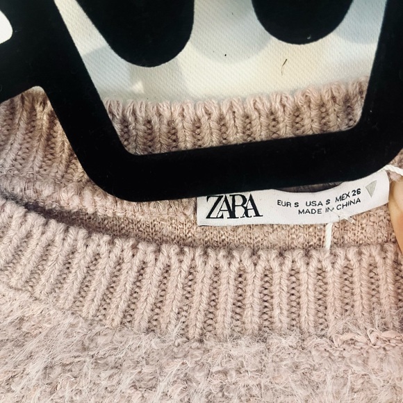 Zara Glitter Cropped Sweater Women’s Size S NWOT New MSRP $90 - Picture 5 of 8